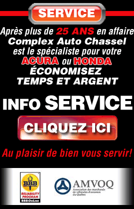 Service et carrosserie Honda et Acura